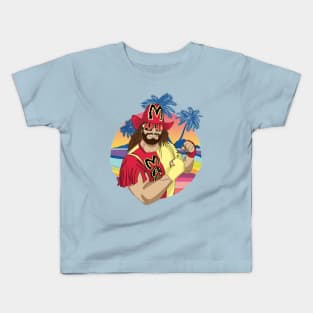 Macho man Retro Beach Kids T-Shirt